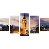 5 részes kép kivilágított Big Ben