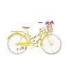 Öntapadó tapéta retro kerékpár virágokkal borított