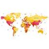 Öntapadó tapéta gyönyörű színes térkép