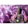 Öntapadó fotótapéta Buddha szobor lila háttérrel