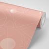 Öntapadó tapéta finom geometriai elemek rózsaszín alapon