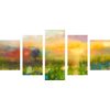 5 részes kép napsugaras rét olajfestménye