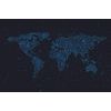 Öntapadó tapéta világtérkép az éjszakai égbolton