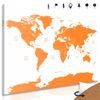 Parafa kép narancssárga világtérkép államokkal