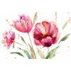Egyedi öntapadó tapéta festett tulipán