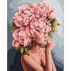 Festés számok szerint felnőtteknek nő pünkösdi rózsa koronával