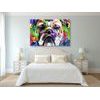 Kép bulldog pop art kivitelben