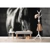 Öntapadó fotótapéta fenséges ló falfestménye fekete-fehér kivitelben