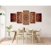 5 részes kép luxus Mandala