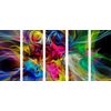 5 részes kép színek robbanása