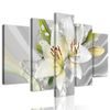 5 részes kép egyedi fehér liliom
