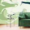Öntapadó tapéta zöld művészi absztrakció