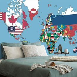Tapéta ország zászlói térképe