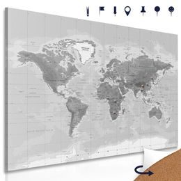 Parafa kép stílusos fekete-fehér térkép