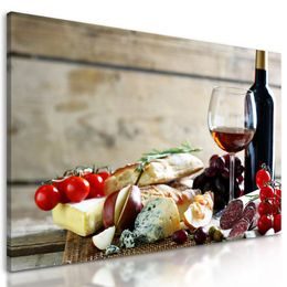 Kép csendélet ízletes vacsora