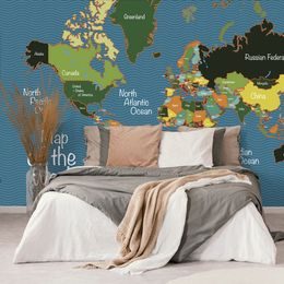 Tapéta szokatlan világtérkép