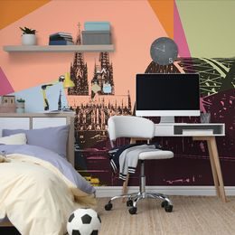 Öntapadó tapéta Német Köln pop art stílusban