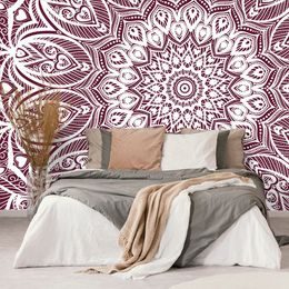 Öntapadó tapéta Harmónia mandala rózsaszín alapon