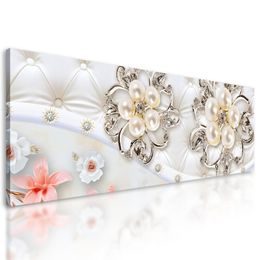 Kép luxus gyöngyök virágokkal