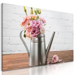 Kép virágok és kanna vintage kivitelben