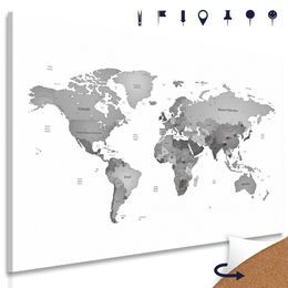 Parafa kép egy gyönyörű térkép fekete-fehér érintéssel