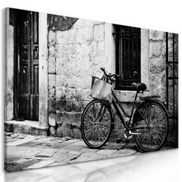 Kép kerékpár fekete-fehér kivitelben