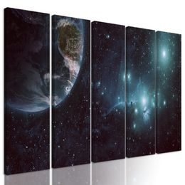 5 részes kép sötét és végtelen világűr