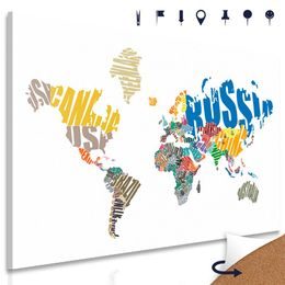 Parafa kép világ térkép feliratokból
