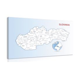 Kép Szlovákia részletes térképe