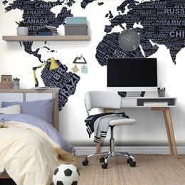 Tapéta eredeti modern világtérkép