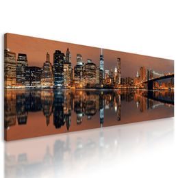 Kép éjjeli Manhattan