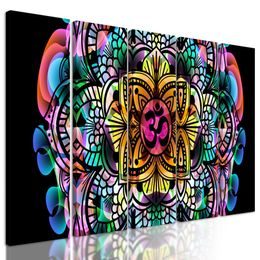 5 részes kép absztrakt Mandala