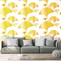 Tapéta fényűző arany levelek