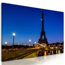 Kép Eiffel-torony éjjeli látványa