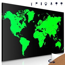 Parafa kép stílusos zöld térkép