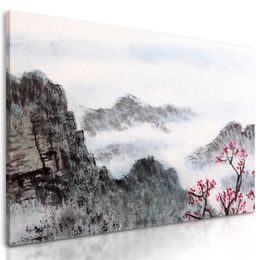 Kép kínai táj egyedi festménye