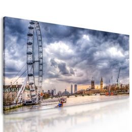 Kép London Eye és London látványa