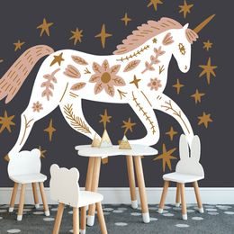 Tapéta varázslatos egyszarvú érdekes kivitelben