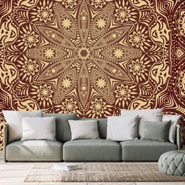 Tapéta bordó fényűző Mandala