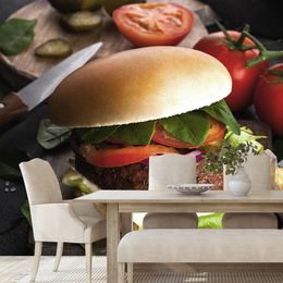 Eredeti öntapadó fotótapéta lédús hamburger