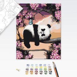 Festés számok szerint panda a fán