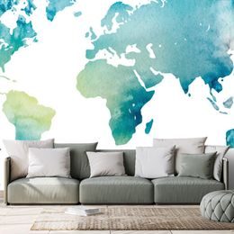 Tapéta nádherná akvarelová mapa sveta