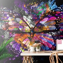 Öntapadó tapéta Színes pillangó