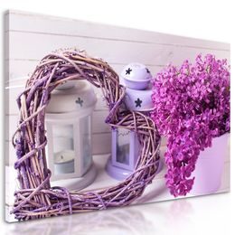 Kép lila orgona romantikus kivitelben