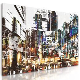 Kép világváros forgalmas utcája