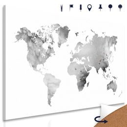 Parafa kép  fekete-fehér világtérkép