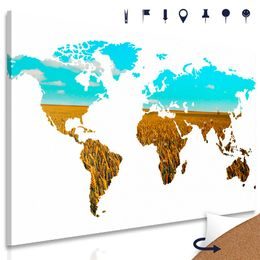 Parafa kép világ térkép természettel