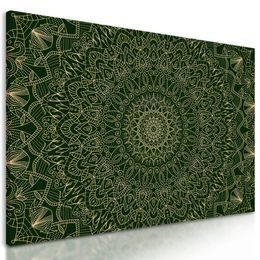 Kép zöld részletes Mandala