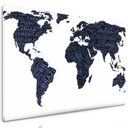 Kép modern világtérkép