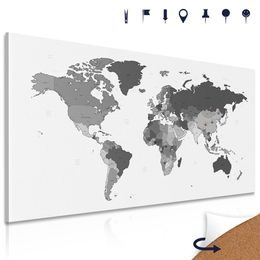 Parafa kép államtérkép fekete-fehérben